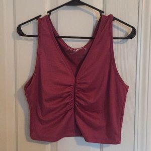 Crop top pink tank
